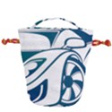 Blue Vector Car Drawstring Bucket Bag View2