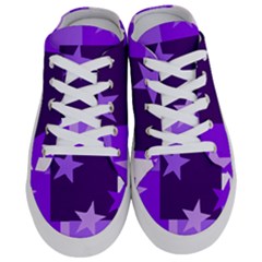 Purple Stars Pattern Shape Half Slippers by Alisyart