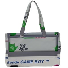 Game Boy White Canvas Work Bag by Sudhe