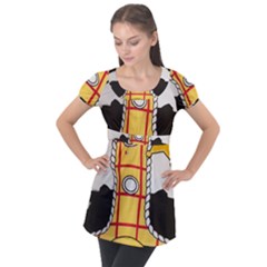 Woody Toy Story Puff Sleeve Tunic Top