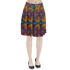 Grubby Colors Kaleidoscope Pattern Pleated Skirt