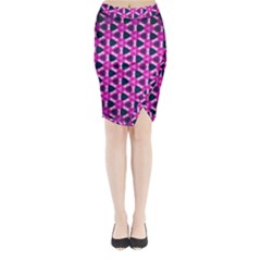 Digital Art Art Artwork Abstract Midi Wrap Pencil Skirt