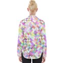 Mosaic Colorful Pattern Geometric Womens Long Sleeve Shirt View2