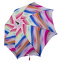 Vivid Colorful Wavy Abstract Print Hook Handle Umbrellas (Small) View2
