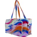 Vivid Colorful Wavy Abstract Print Multi Function Bag View3