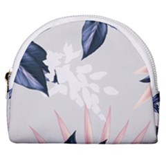 White Blossom Horseshoe Style Canvas Pouch by tangdynasty
