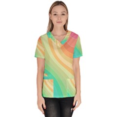 Arrangement Aesthetics Aesthetic Women s V-neck Scrub Top