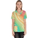 Arrangement Aesthetics Aesthetic Women s V-Neck Scrub Top View1