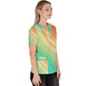 Arrangement Aesthetics Aesthetic Women s V-Neck Scrub Top View3