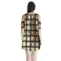 Graphics Abstraction The Illusion Shoulder Cutout Velvet One Piece View2