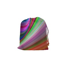Illusion Background Blend Drawstring Pouch (small)