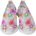 Star Dab Farbkleckse Leaf Flower Kids  Slip On Sneakers View1