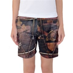 Grand Army Of The Republic Drum Women s Basketball Shorts by Riverwoman