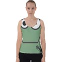 Cartoon Cute Frankenstein Halloween Velvet Tank Top View1