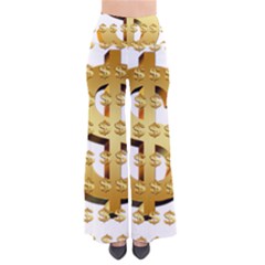Dollar Money Gold Finance Sign So Vintage Palazzo Pants by Mariart
