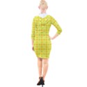 Traditional Patterns Chrysanthemum Quarter Sleeve Hood Bodycon Dress View2