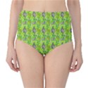 Maple Leaf Plant Seamless Pattern Classic High-Waist Bikini Bottoms View1