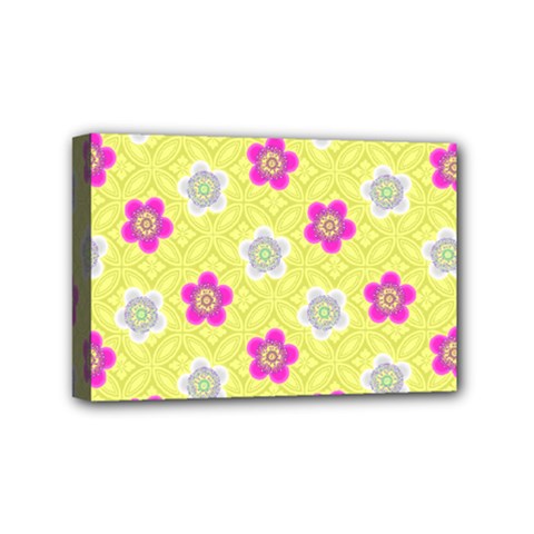 Traditional Patterns Plum Mini Canvas 6  X 4  (stretched)