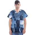Navy Pier Chicago Men s V-Neck Scrub Top View1