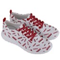 Funny Bacon Slices Pattern infidel red meat Men s Lightweight Sports Shoes View3