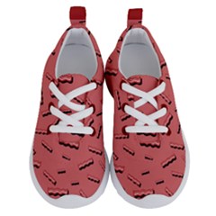 Funny Bacon Slices Pattern Infidel Vintage Red Meat Background  Running Shoes by genx