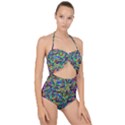 Ml 149 Scallop Top Cut Out Swimsuit View1