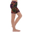 Camouflage Orange Kids  Lightweight Velour Capri Yoga Leggings View3