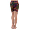 Camouflage Orange Kids  Lightweight Velour Capri Yoga Leggings View4