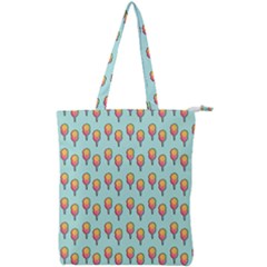 Cotton Candy Pattern Aqua 3d Double Zip Up Tote Bag by snowwhitegirl