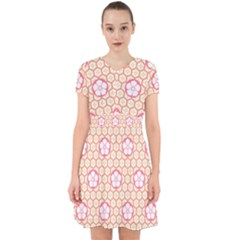 Floral Design Seamless Wallpaper Adorable In Chiffon Dress