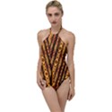 Scrapbook Background Wall Wallpaper Go with the Flow One Piece Swimsuit View1
