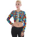 Ml 170 1 Long Sleeve Cropped Velvet Jacket View1