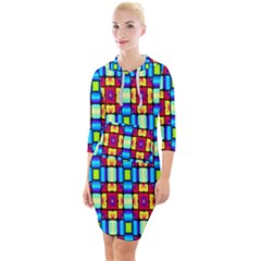 Ml 170 Quarter Sleeve Hood Bodycon Dress