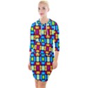 Ml 170 Quarter Sleeve Hood Bodycon Dress View1