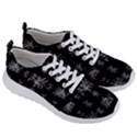 Black And White Ethnic Design Print Men s Lightweight Sports Shoes View3