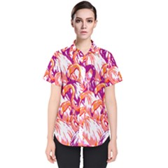 Flamingos Women s Short Sleeve Shirt