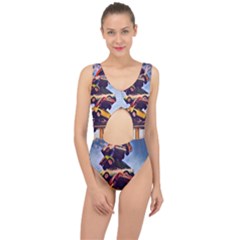 Pretty Colors Cars Center Cut Out Swimsuit by StarvingArtisan