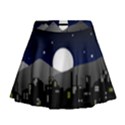 City At Night Mini Flare Skirt View1