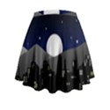 City At Night Mini Flare Skirt View2