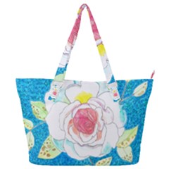 Favorite Rose Watercolor   Full Print Shoulder Bag