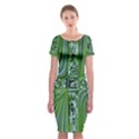 Electric Field Art VII Classic Short Sleeve Midi Dress View1