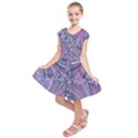 Electric Field Art IX Kids  Short Sleeve Dress View1