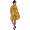 Electric Field Art XL Long Sleeve Chiffon Shirt Dress View2