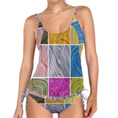 Electric Field Art Collage Ii Tankini Set