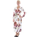 A Secret Garden Velvet Maxi Wrap Dress View1