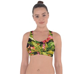 Fern Jungle Cross String Back Sports Bra