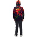 Neon Cone Flower Men s Front Pocket Pullover Windbreaker View2