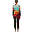 Neon Cone Flower Long Sleeve Catsuit View2