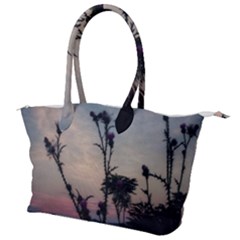 Hazy Thistles Canvas Shoulder Bag