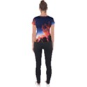 Deep Blue Sunset Short Sleeve Sports Top  View2